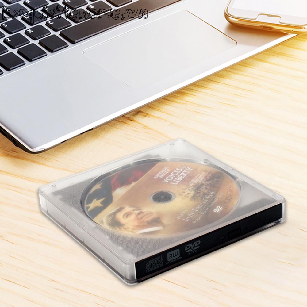 Ổ đĩa cd / dvd di động đầu ghi cd bên ngoài giao diện loại c để phát nhạc video