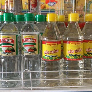 Dấm ăn trung thành chai 450/500ml nắp xanh/vàng