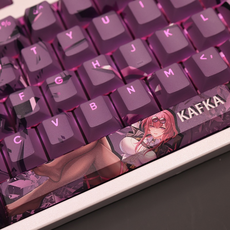 Kafka keycaps cherry profile honkai star rail pbt dye sub bàn phím cơ keycap