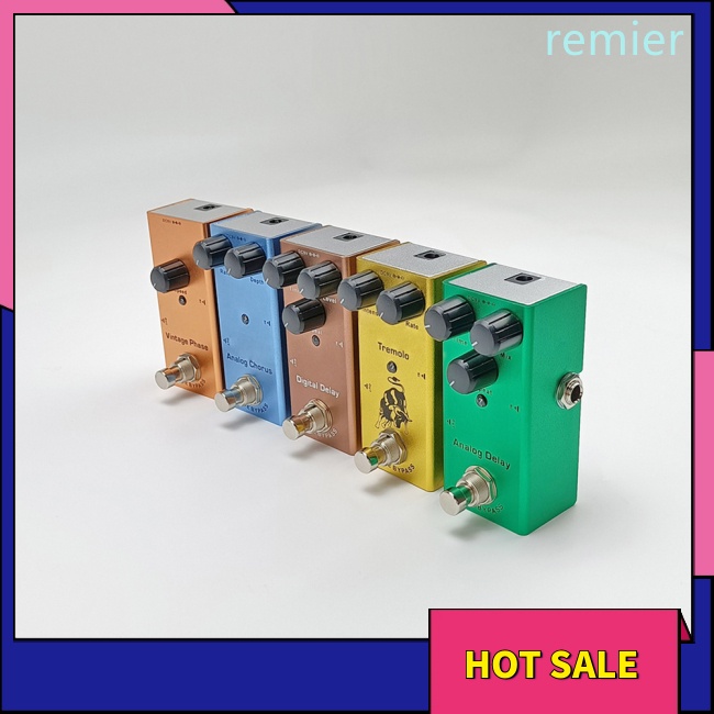 Re electric guitar pedal vintage overdrive / distortion crunch / distortion / tremolo / classic chorus / digital delay