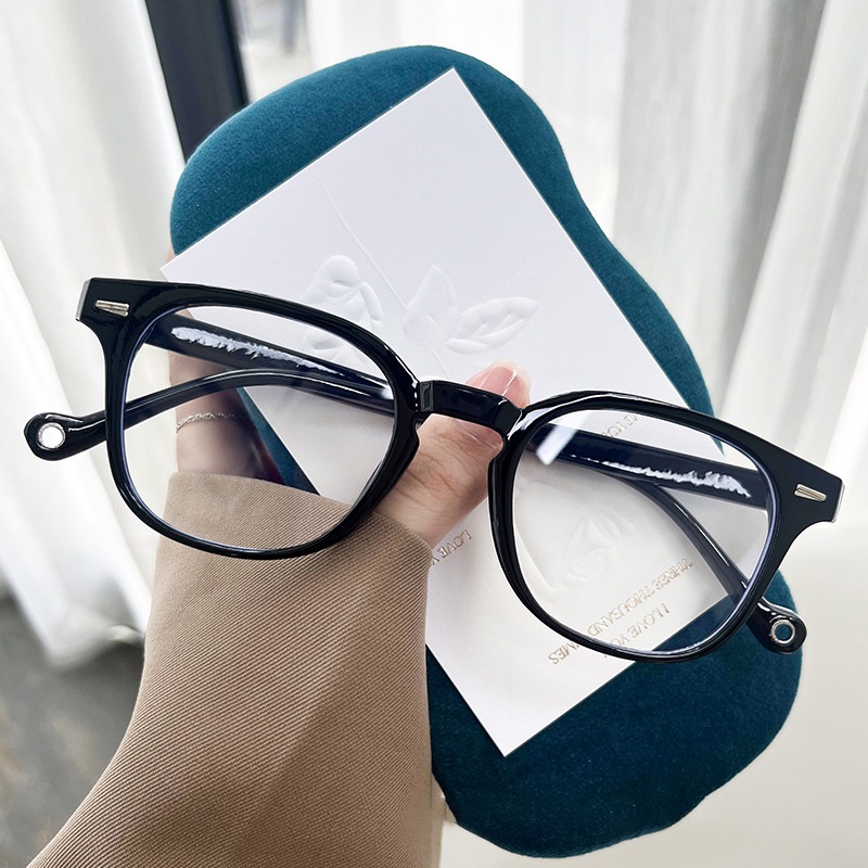 Mắt Kính Gọng Vuông Trong Suốt Siêu Nhẹ Chống Ánh Sáng Xanh TR90 Phong Cách Mới Cho Nữ