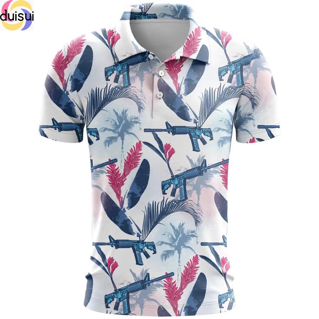 Duisui 2023 new style summer short-sleeved outdoor golf shirt casual t-shirt thời trang in polo có thể được tùy chỉnh a2800
