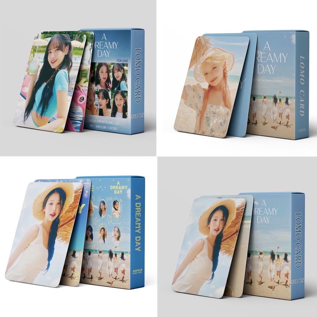 55 cái / hộp ive a dreamy day new album photo book photocards lomo cards wonyoung rei liz leeseo gaeul yujin kpop postcards on sale jy