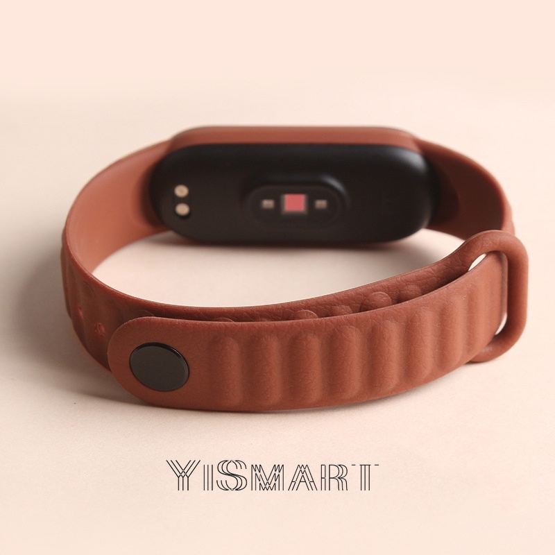 Dây đeo cho xiaomi mi band 7 6 5 nfc giả da silicone vòng đeo tay miband5 thay thế mi band 5 6 7 dây đeo thể thao