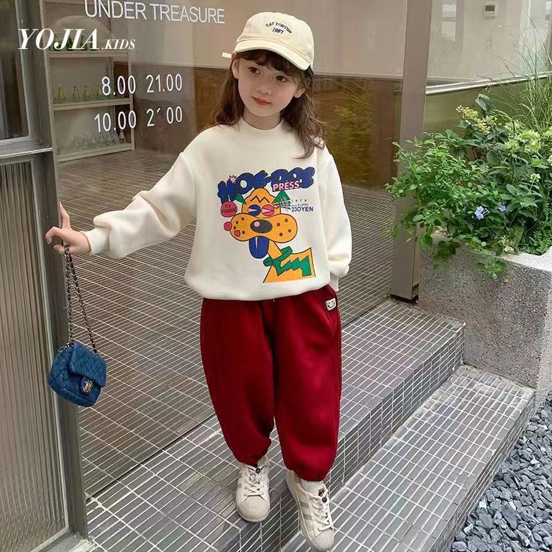 Áo Sweater Cổ Thấp Màu Trơn In Hoạt Hình Thời Trang Mùa Xuân Cho Bé