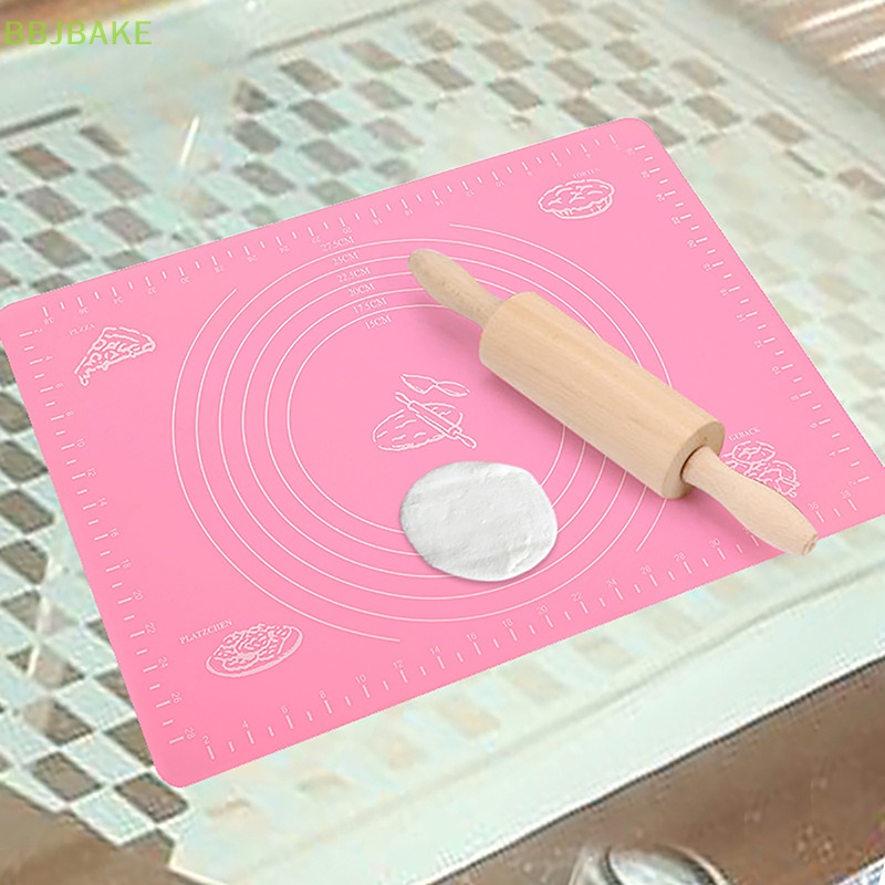 [fsba] Silicone mat kneading dough mat cookie cake sheet baking mat tools non-roll large dough pads tools sheet accessories kcb