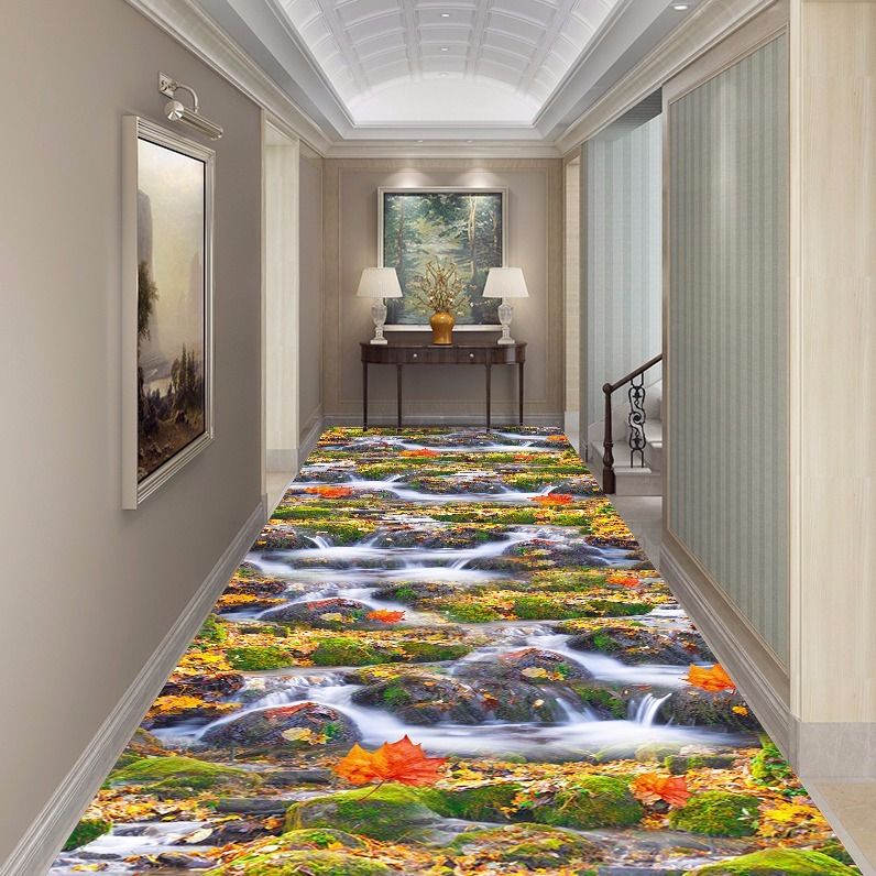 In 3d garden flower hallway thảm và thảm cho phòng ngủ phòng khách thảm nhà bếp phòng tắm chống trượt thảm trải sàn