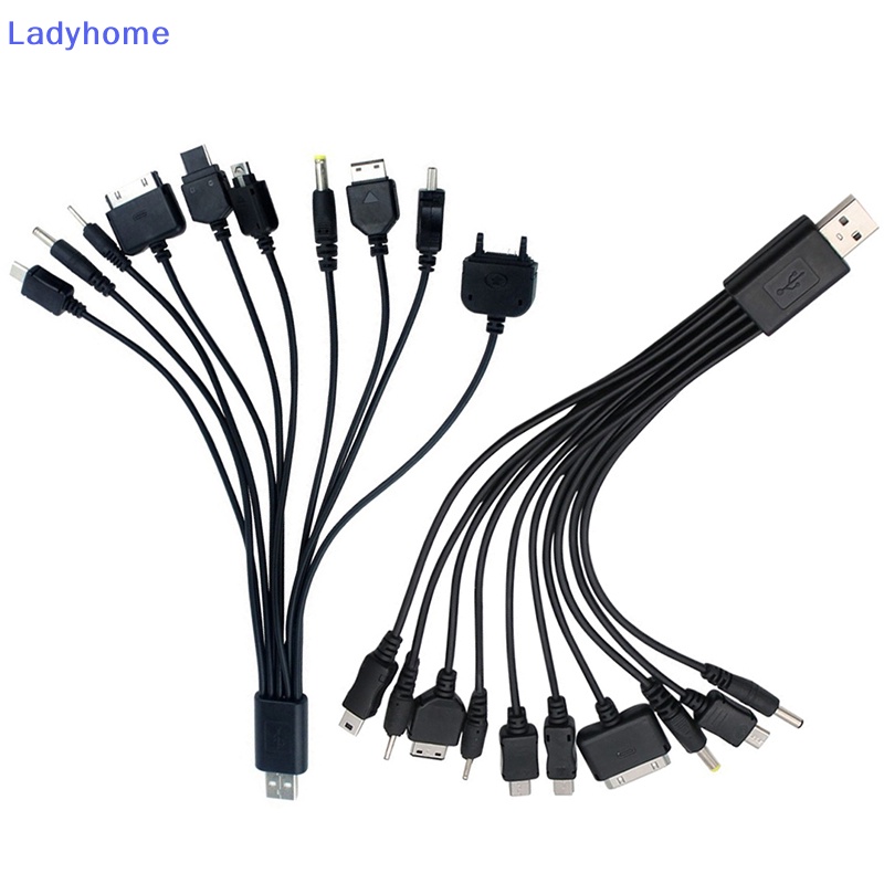 Lady multi pin cable charger usb adapter cable dây dữ liệu 10 in 1 usb data transfer cable universal vn