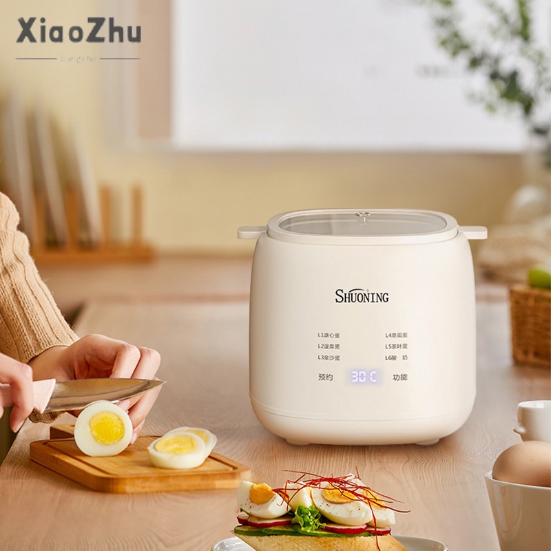 xiaozhubangchu Nồi hấp trứng hộ gia đình nồi hấp trứng nhỏ hoàn toàn tự động đặt trứng luộc multi-functional soft-boiled egg luộc máy trứng