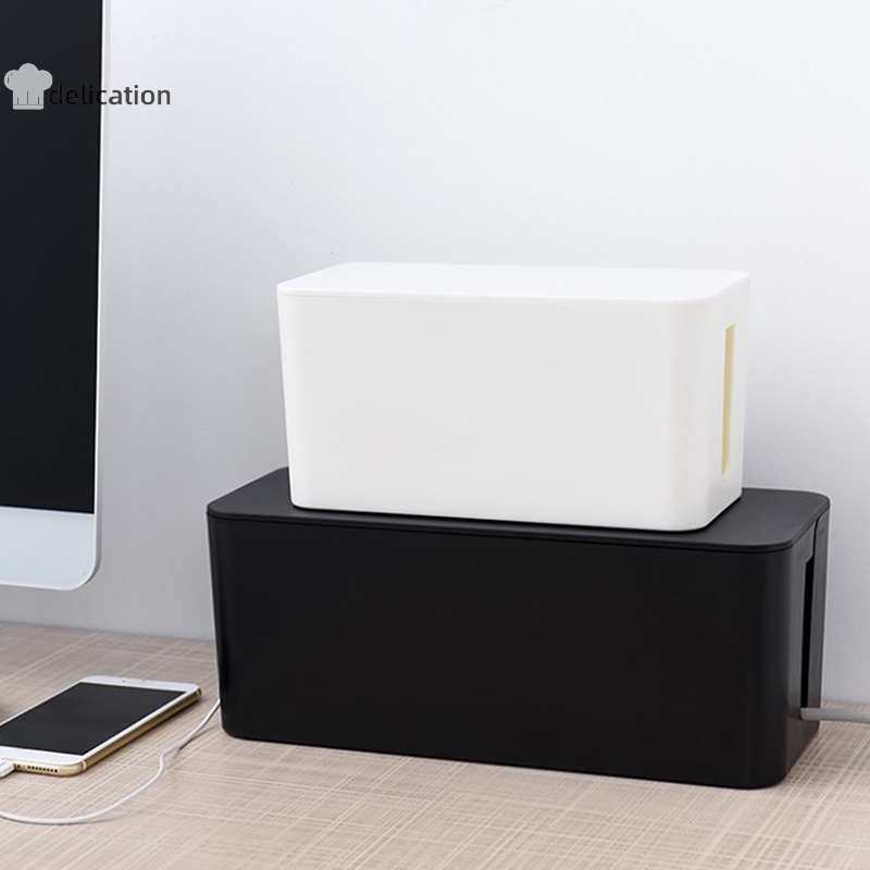 Hộp lưu trữ cáp bảng điện quản lý dây ổ cắm dải dây hộp đựng bụi bộ sạc ổ cắm tổ chức bộ sạc thùng mạng