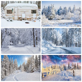 Winter snow landsape phông nền chụp ảnh chân dung bé chụp ảnh hình nền bữa tiệc giáng sinh ảnh studio đạo cụ photocall