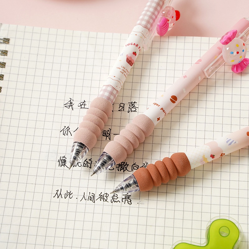 Bút Gel Ngòi 0.5mm Mực Đen Vừa Mượt Vừa Đáng Yêu