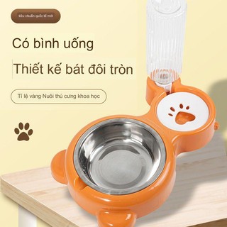 pet cat bowl dog basin double bowl tự động nước uống chậu đựng thức ăn cho chó cat bowl food water-proof knock over rice basin đồ dùng cho thú cưng bộ đồ ăn cho thú cưng cat