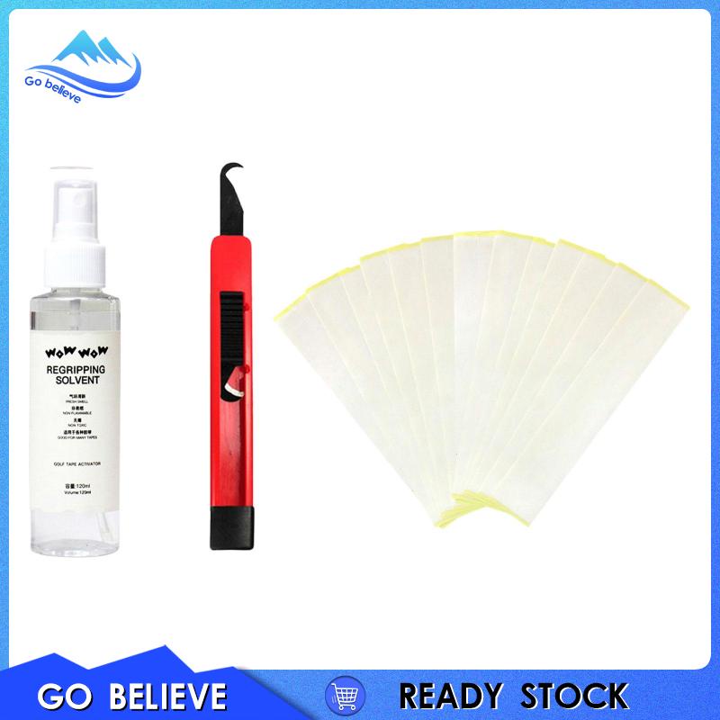 Bộ tay cầm câu lạc bộ chơi gôn thay thế nắp câu lạc bộ sửa chữa chất lượng chuyên nghiệp dung môi 15 grip tape strips tool set phụ kiện