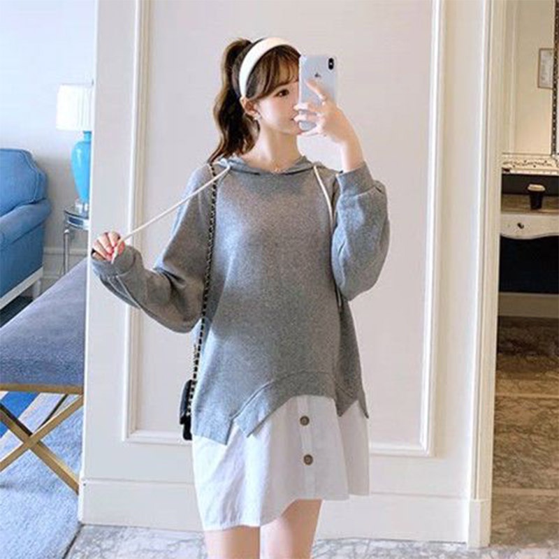 Đầm thun AMILA dài tay phong cách Hàn Quốc thời trang xuân thu