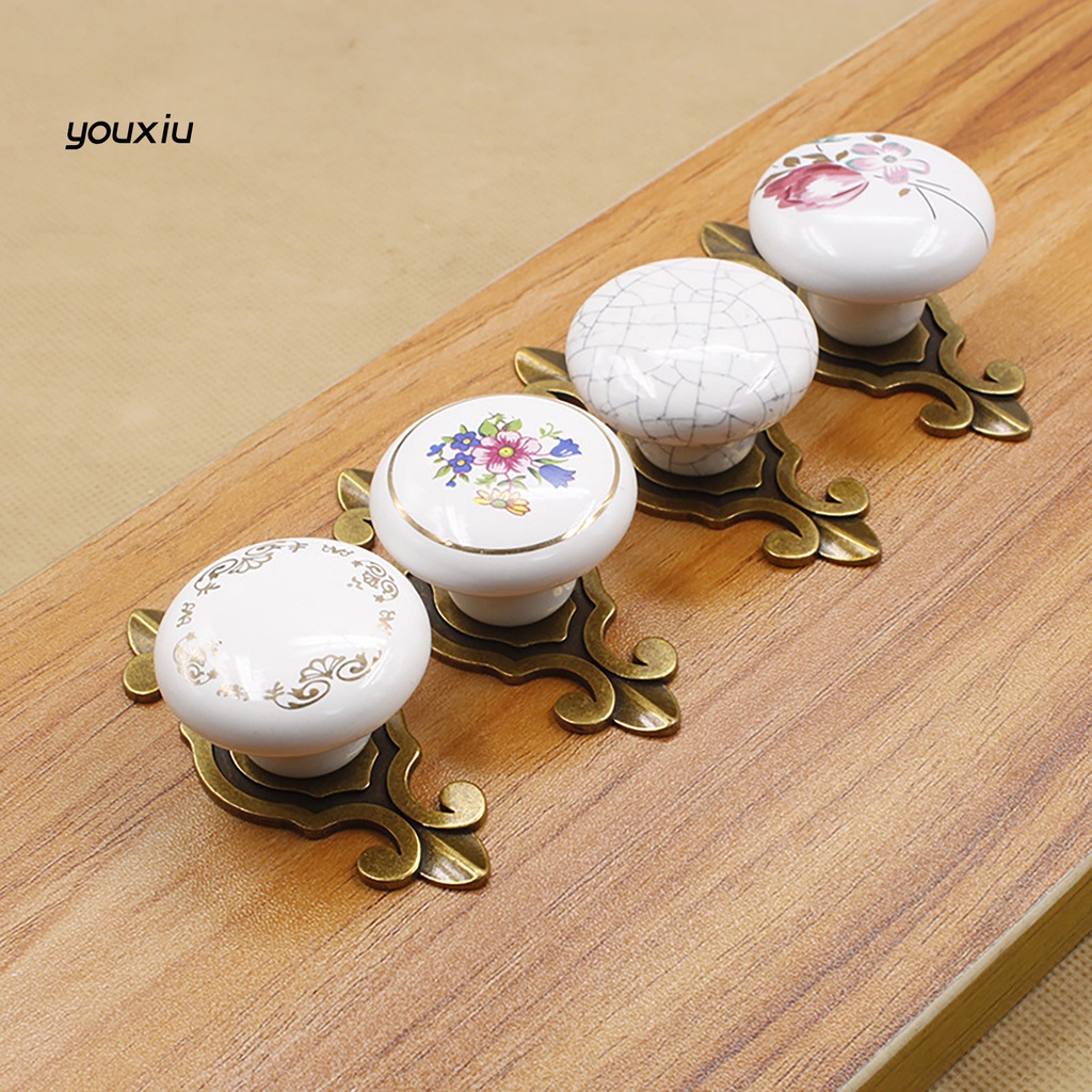 Yi * Tay Nắm Cửa Hình Tròn Bằng Gốm Dày Thoải Mái Cho Nội Thất 10.vn