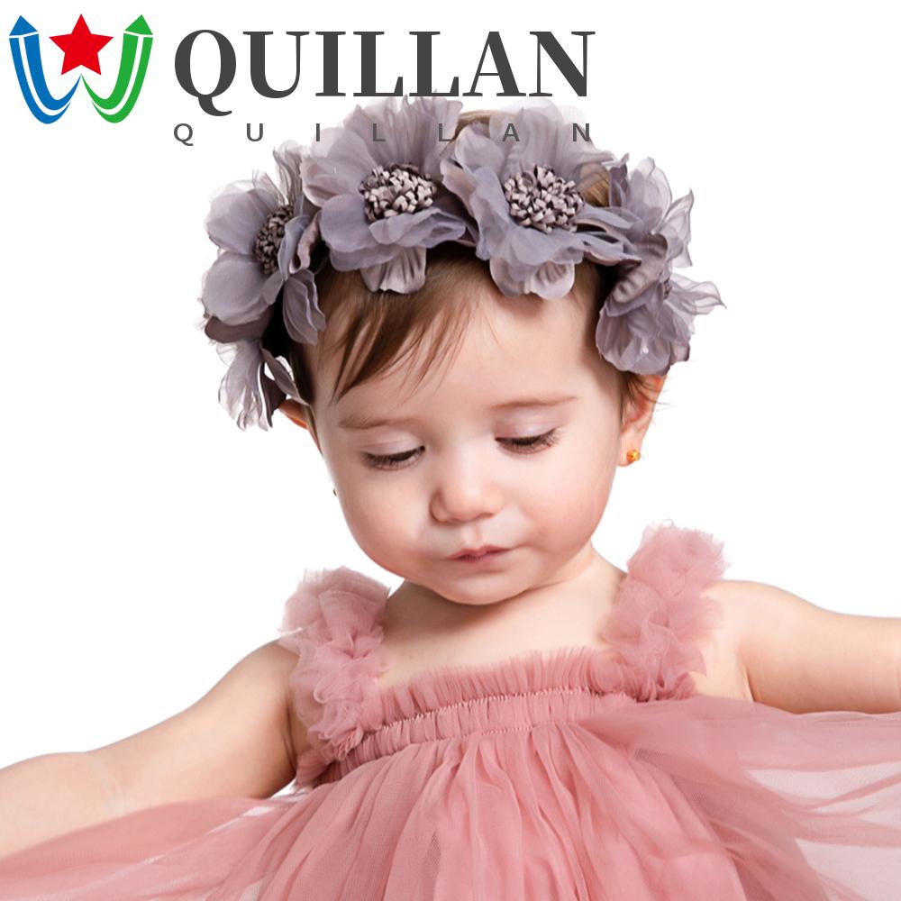 Quillan băng đô trẻ em dễ thương ren công chúa mũ nón hoa kẹp tóc barrettes