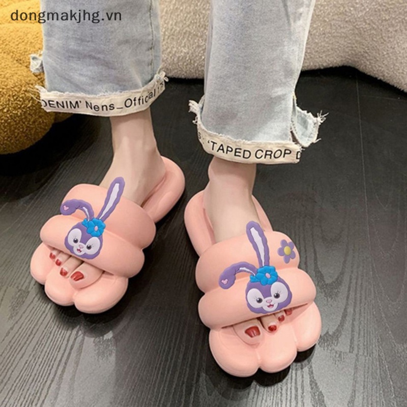 Dép trong nhà dày đế chống trượt dép dép nữ sinh viên dễ thương phim hoạt hình dép ngoài trời
