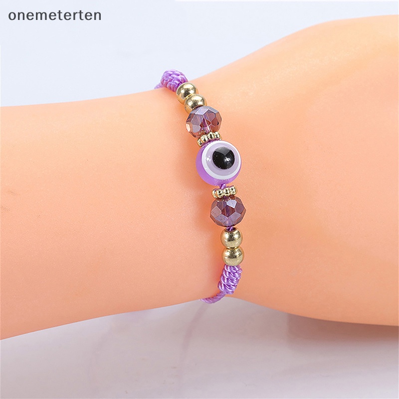 Rten thổ nhĩ kỳ lucky evil eye vòng tay cho phụ nữ làm bằng tay bện cườm nút dây vòng tay bên tình bạn cặp đôi trang sức may mắn n