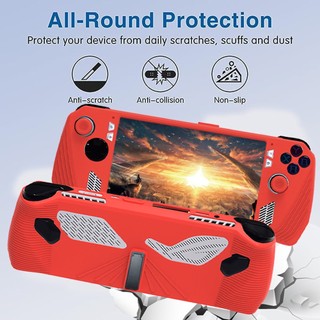 Đối với asus rog ally game console case soft silicone protection cover anti-scratch protector shell sleeve and two thumb grip caps phụ kiện trò chơi