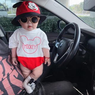 Mũ Chuột MicKy Đen Đỏ Cho Bé MU09