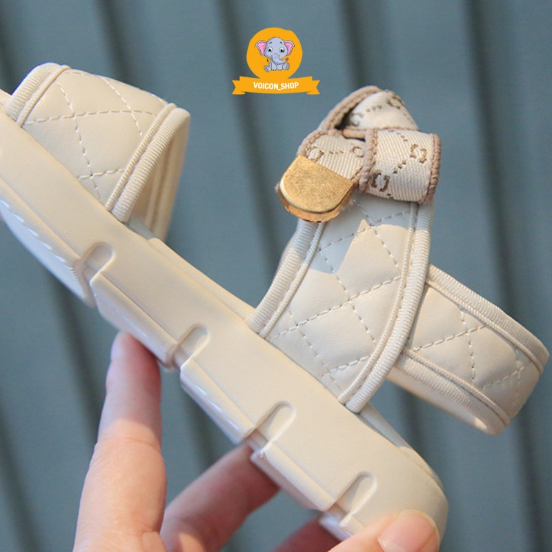 Dép Sandal Cho Bé Gái, Quai Hậu Dán Có Nơ Phong Cách Hàn Quốc Siêu Nhẹ Êm Chống Trượt | V982