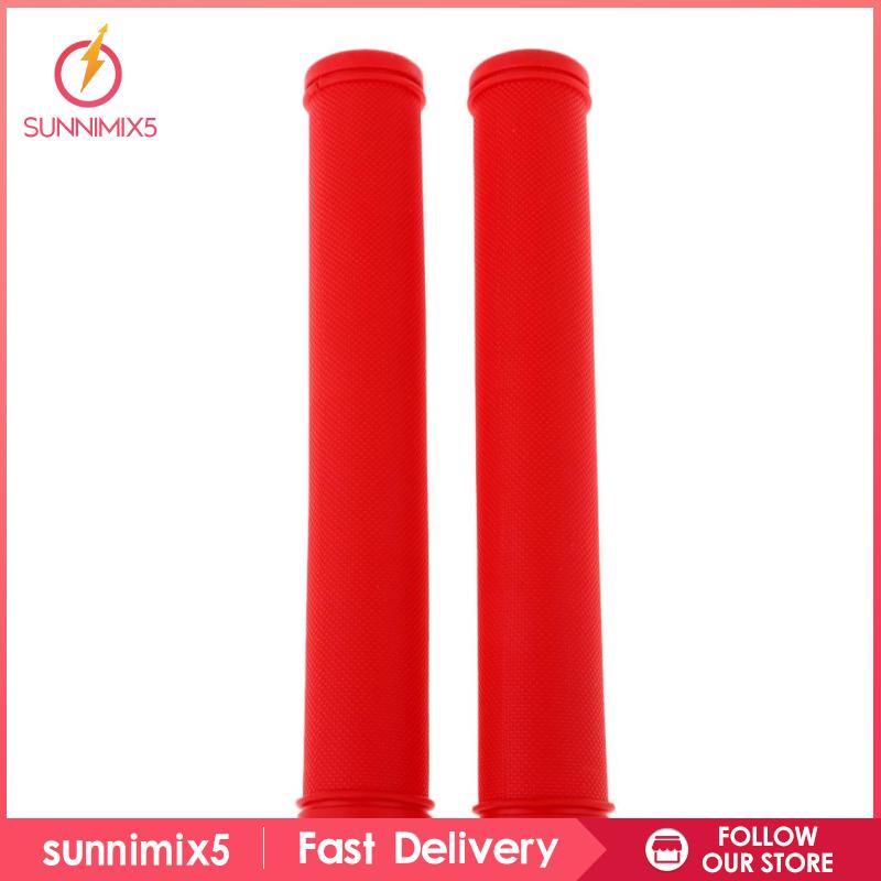 1 Cặp Vỏ Bọc Tay Lái Xe Đạp Bằng Cao Su Màu Xanh Dương