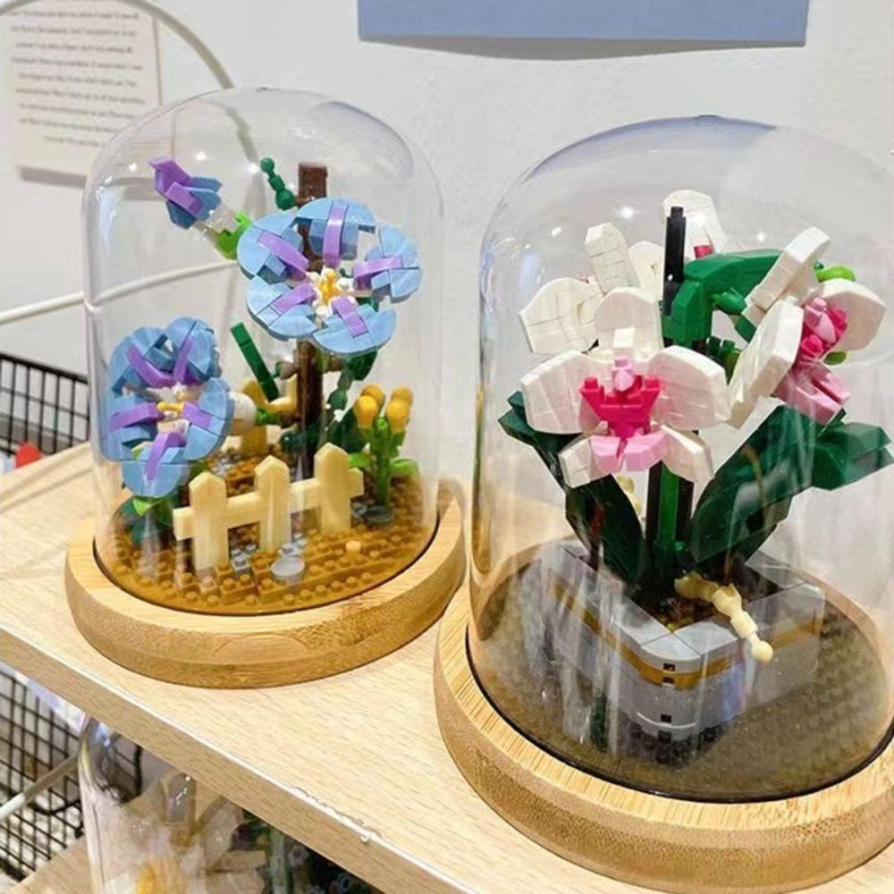 Bộ Đồ Chơi Lắp Ráp Đồ trang trí Chậu Hoa Diy Dành Cho Trẻ Em