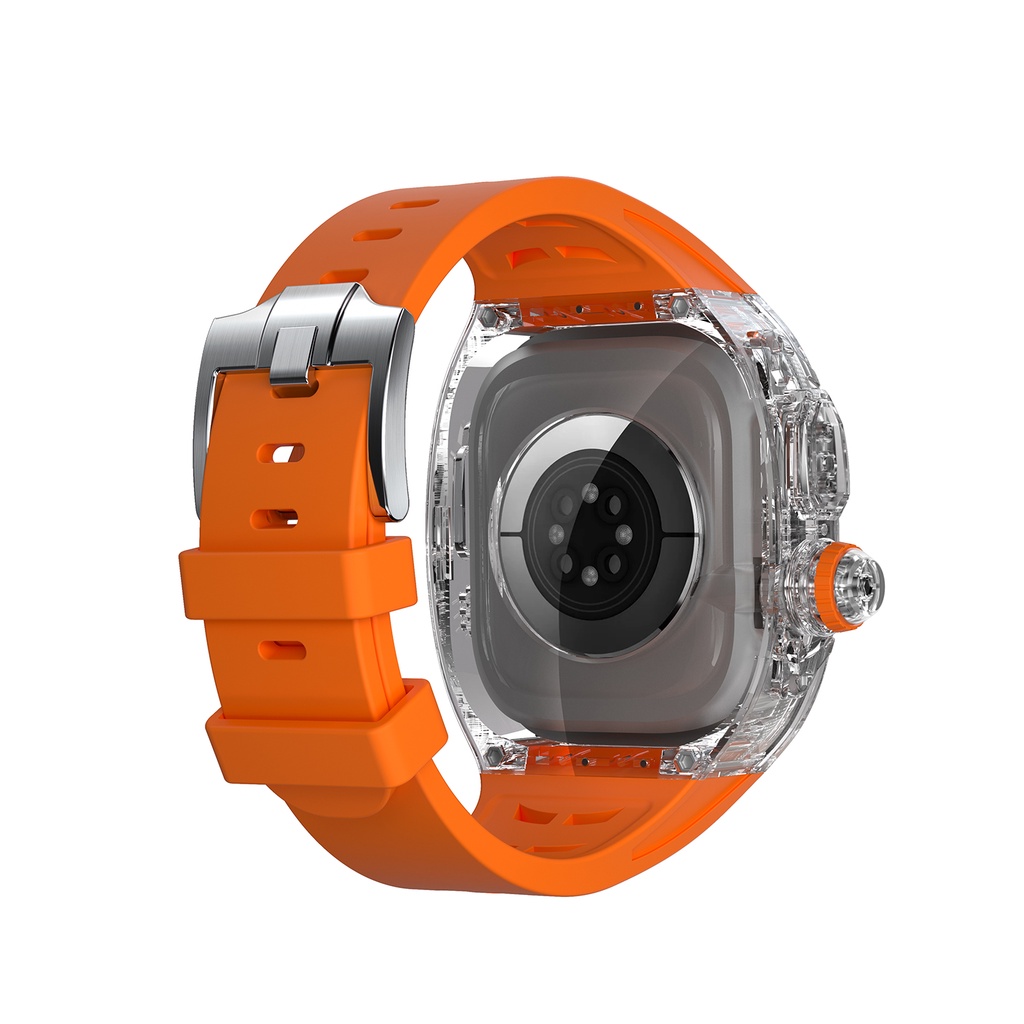 Dây Cao Su Trong Suốt Sang Trọng Cho iWatch Series 8 49mm