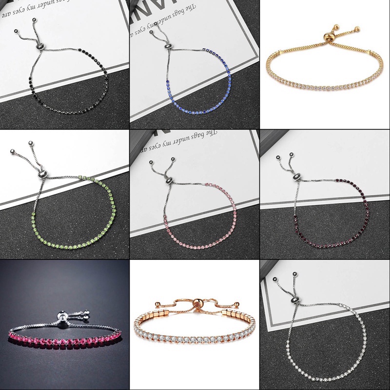 Vòng Tay Co Giãn Đính Đá Lấp Lánh Dành Cho Nữ