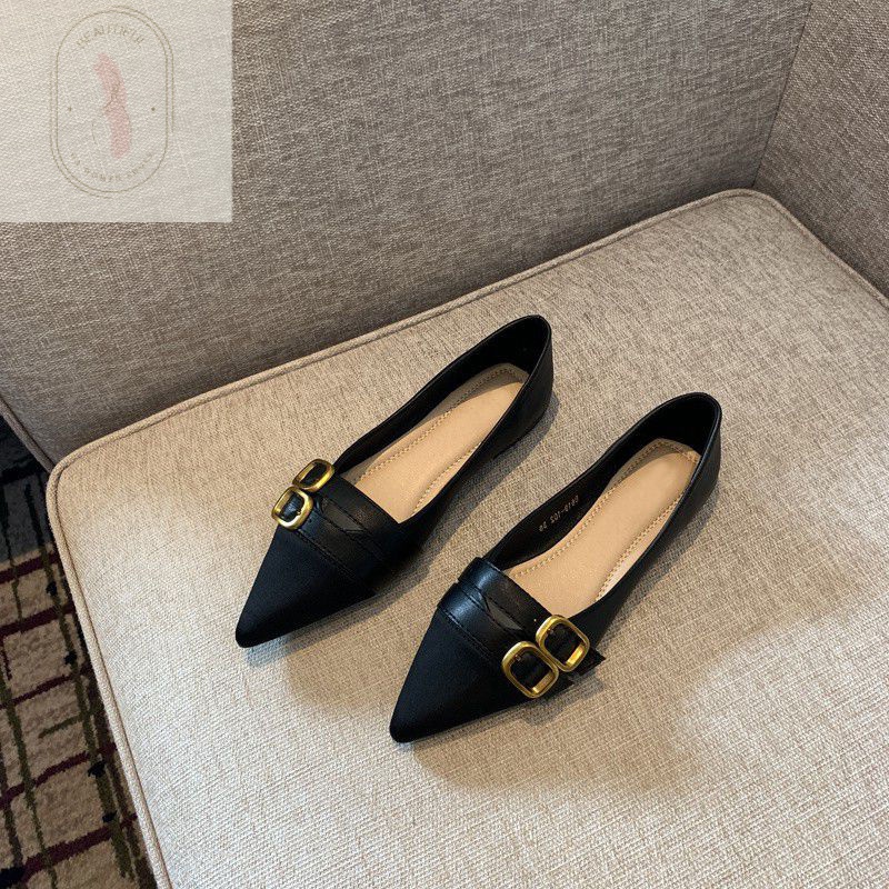 Giày Búp Bê Đế Mềm Mũi Nhọn Thời Trang Mùa Xuân 2023 Dành Cho Nữ