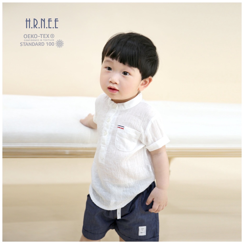Áo Polo/ Áo Sơ mi Cộc Tay Hrnee Cho Bé Trai Bé Gái Size Từ 6-9M Đến 3-4Y