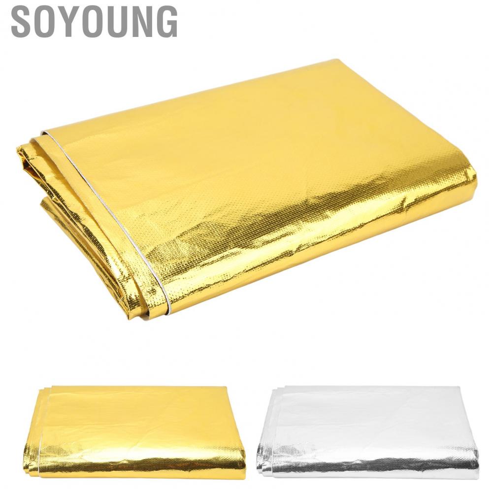 Soyoung Thermal Insulation Adhesive Tape  Easy To Remove Excellent Reflection Lightweight Heat Shield Wrap Wide Applicability Stable for Seat Bottom