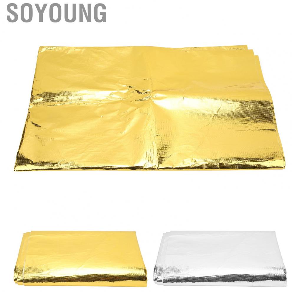 Soyoung Thermal Insulation Adhesive Tape  Easy To Remove Excellent Reflection Lightweight Heat Shield Wrap Wide Applicability Stable for Seat Bottom