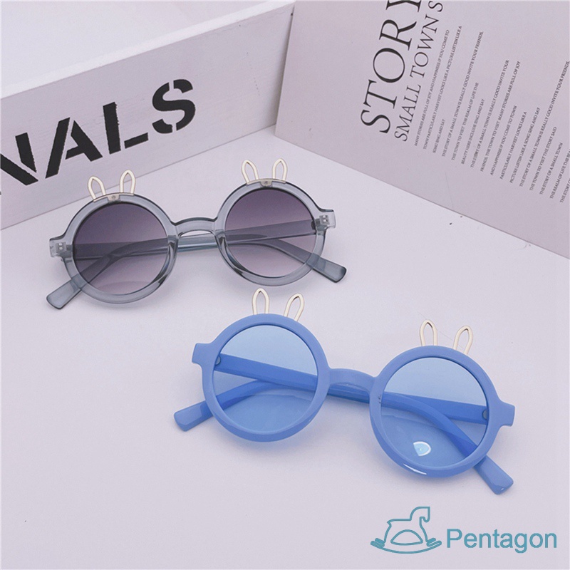 Kính Mát Gọng Tròn Chống Tia UV Phong Cách Retro Thời Trang Cho Bé
