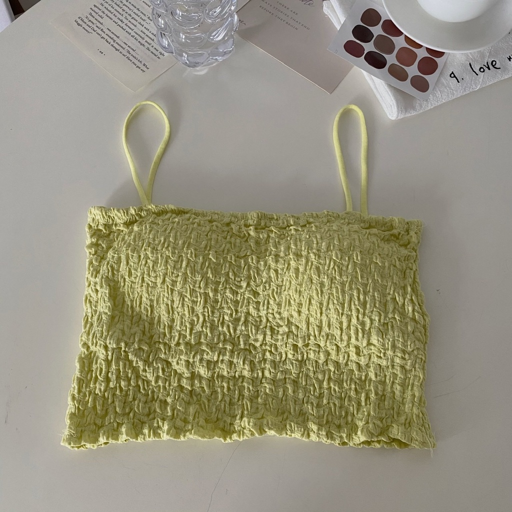 Áo Ống Màu Trơn Có Mút Đệm Ngực Thoáng Khí Gợi Cảm NRVP 2023