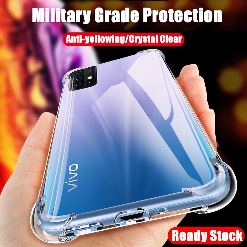 Ốp Điện Thoại Dẻo Trong Suốt Siêu Mỏng Chống Sốc Cho Vivo V17 1919 V19 Neo