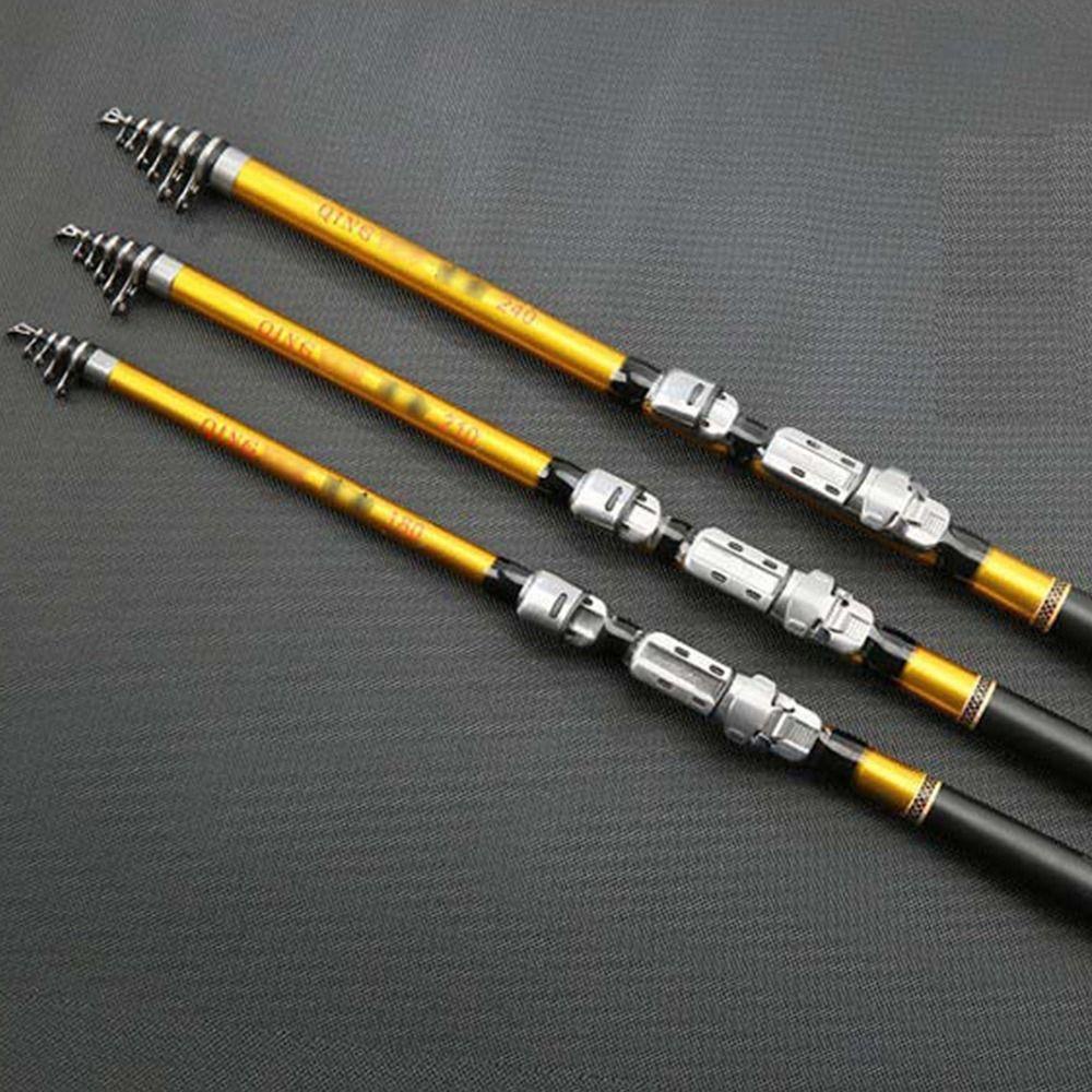 WTTLE Cần Câu Cá Chất Liệu Carbon Cao Cấp Có Thể Thu Gọn Tiện Lợi