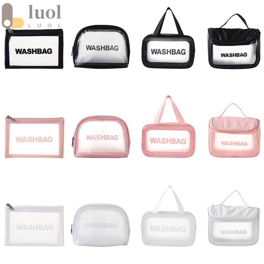 [Hàng mới về] Túi mỹ phẩm PVC chất lượng cao màu trong suốt tiện dụng du lịch