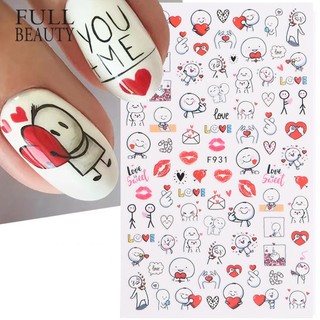Nhãn Dán Móng Tay Hình Đôi Môi Quyến Rũ Dành Cho Ngày Valentine