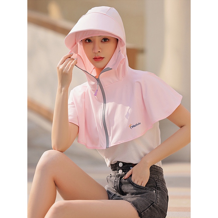 ⚡Còn Hàng⚡Mũ Che Nắng Chống Nắng Mũ Khăn Choàng Bảo Vệ Mặt Mũ Che Nắng Chống Nắng 360 Độ Vải Trơn Vải Viscose Thoáng Khí