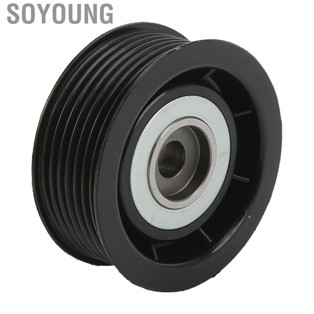 Soyoung Drive Belt Idler Pulley Accessory  High Precision Temperature Resistant MD368210 Rust Proof for Vehicle