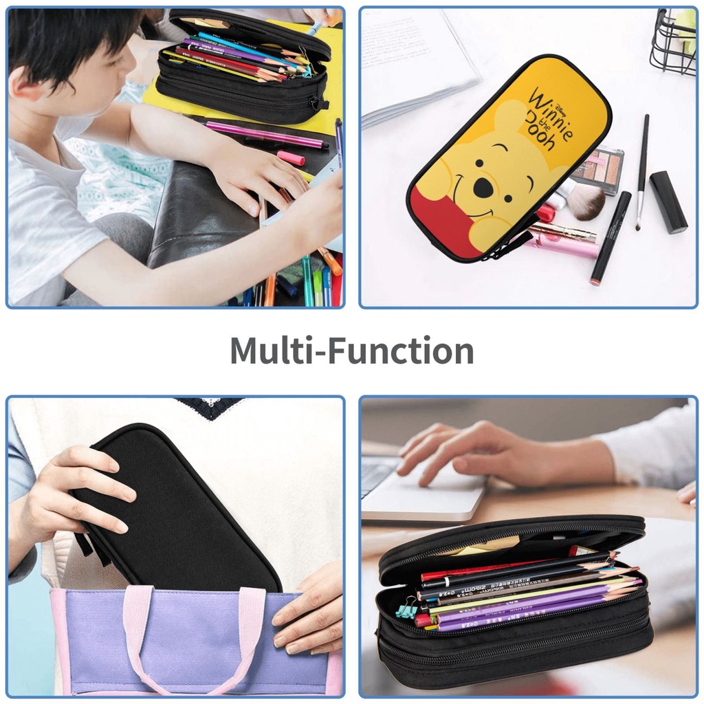 Disneys Hộp Đựng Bút Chì In Hình Gấu Pooh Sức Chứa Lớn Dành Cho Học Sinh Nam Nữ