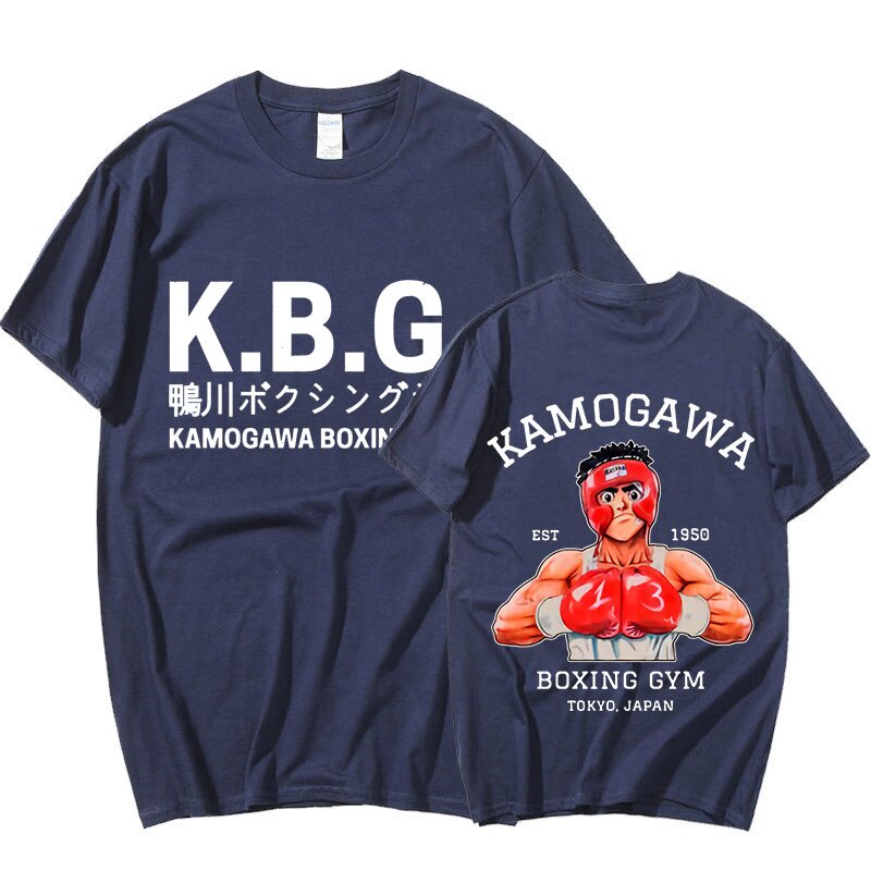 Áo Thun Nam In Hình anime hajime no ippo kamogawa boxing