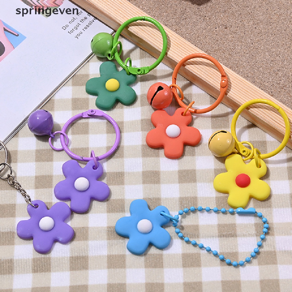 Móc Chìa Khóa Bằng Pvc Hình Hoa Thời Trang Diy