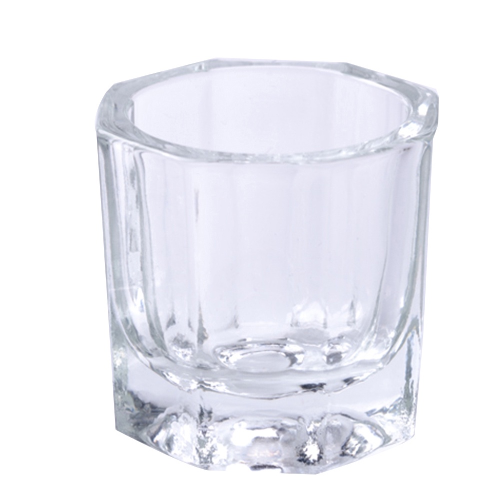 Cốc Thủy Tinh Acrylic Trong Suốt Đựng Bột Làm Móng Nghệ Thuật