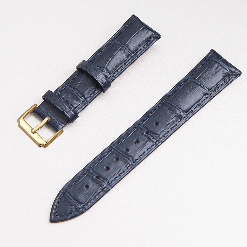 [DA TỐT] Dây da đồng hồ da bò lớp đầu tiên BO-48 KHÓA CÀI chống thấm nước 19 20 21 22mm