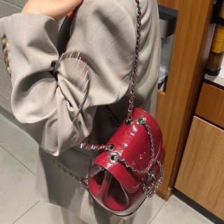 YINGSTAT Chains Ba lô nữ Ba lô da mùa thu đông