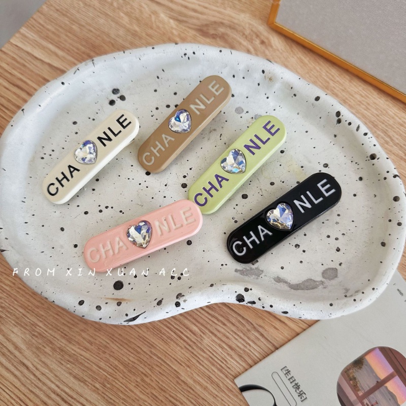 Kẹp Tóc Đính Đá Hình Trái Tim Phong Cách Pháp Cho Nữ