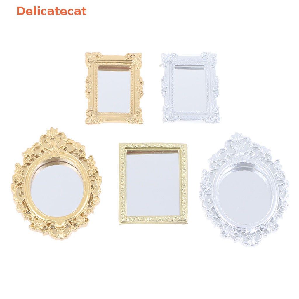 Gương Treo Tường Trang Trí Nhà Búp Bê Tỉ Lệ 1 / 12